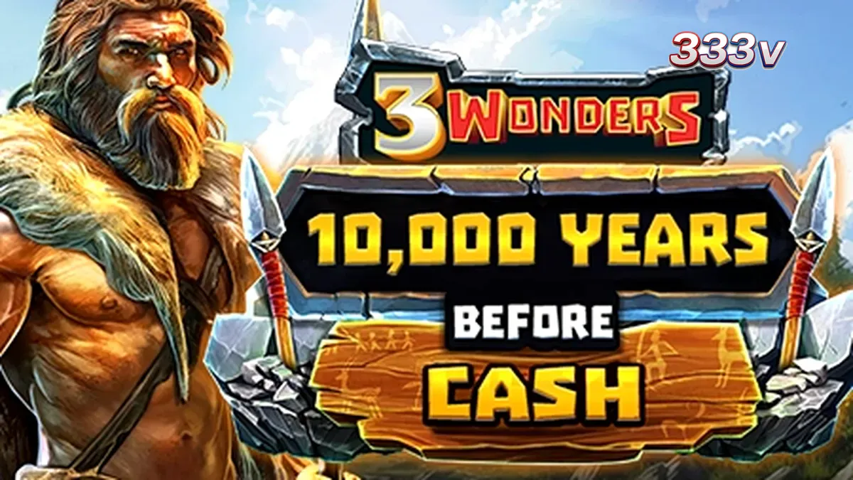Tampilan visual slot 10,000 Years Before Cash dengan tema prasejarah